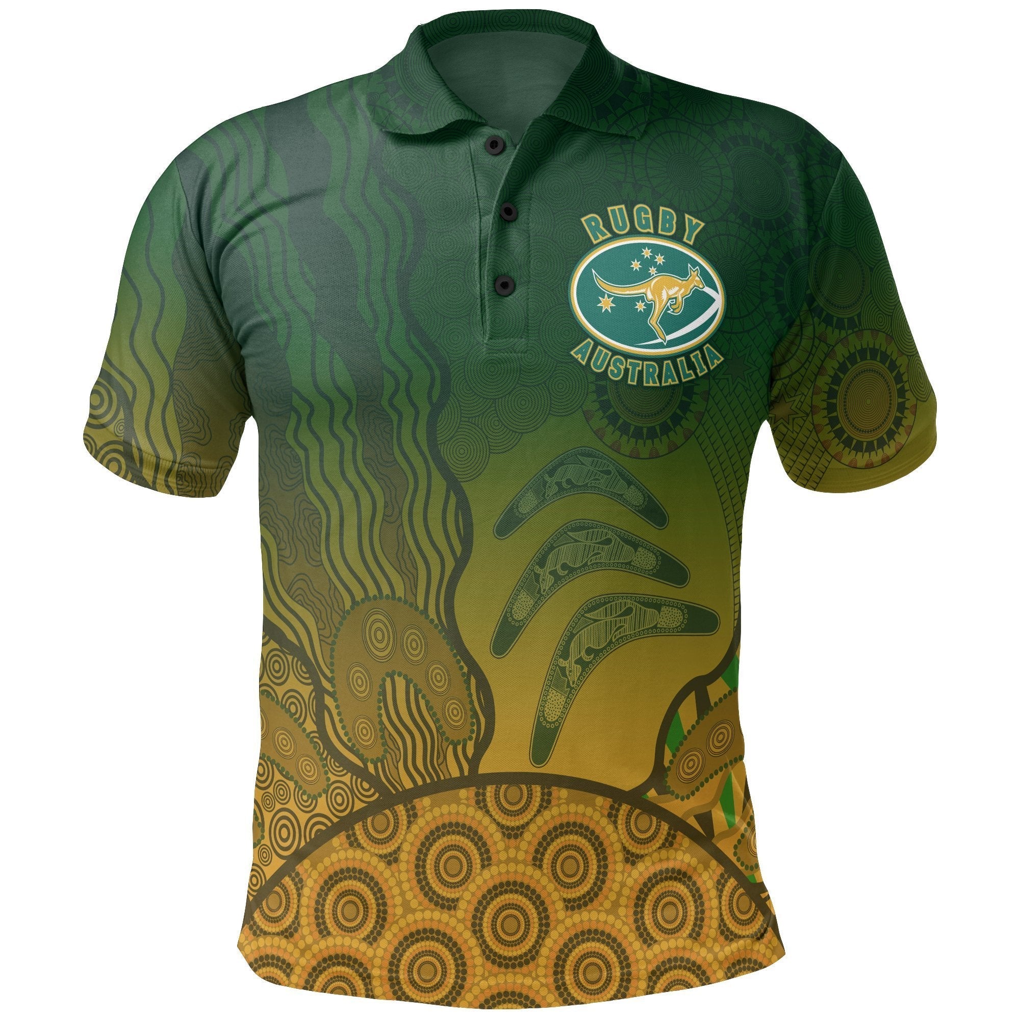 Australia Polo Shirt, Aboriginal Australian Rugby Shirt - Vibe Hoodie Shop