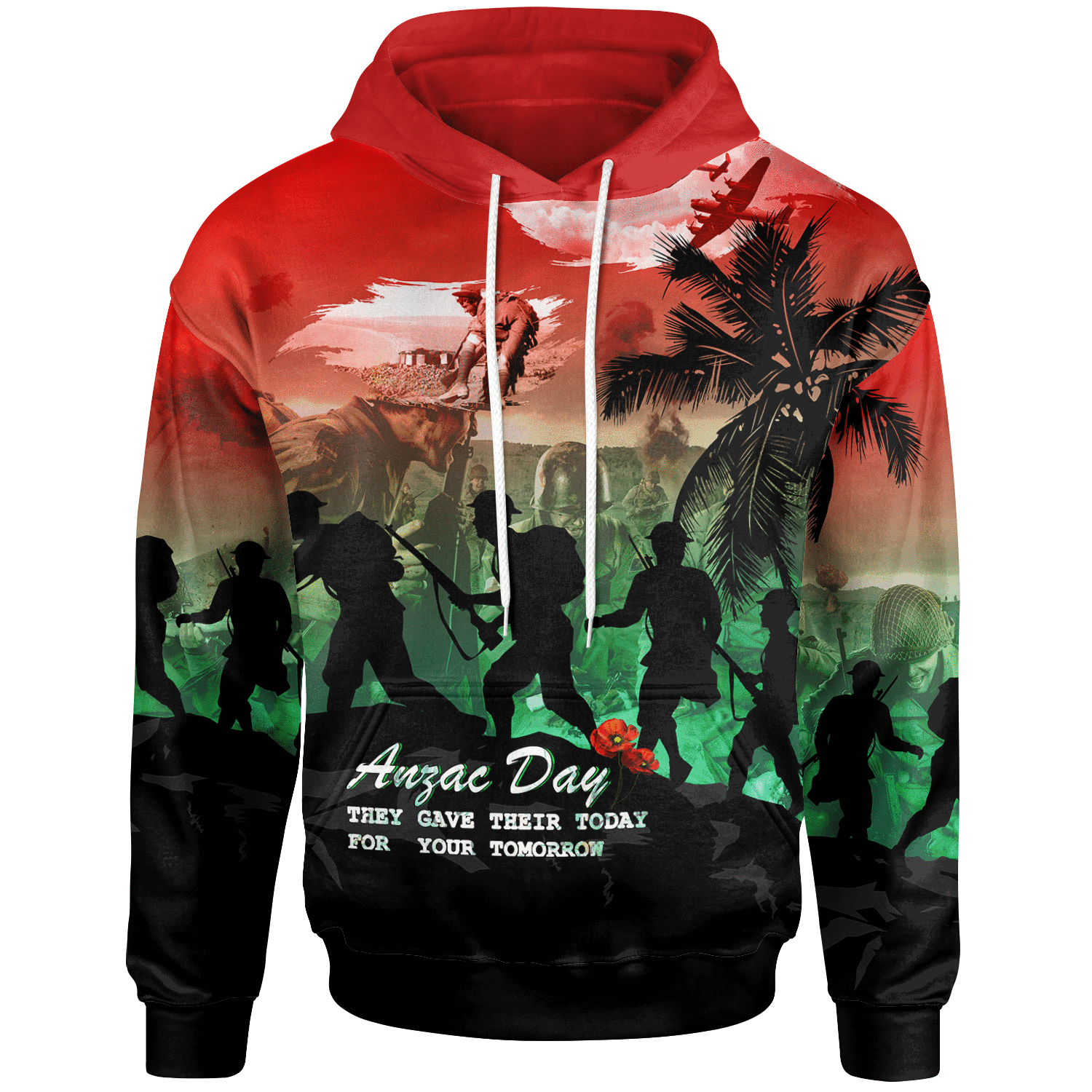 ANZAC Hoodie - They Gave Their Today For Your Tomorrow - Vibe Hoodie Shop