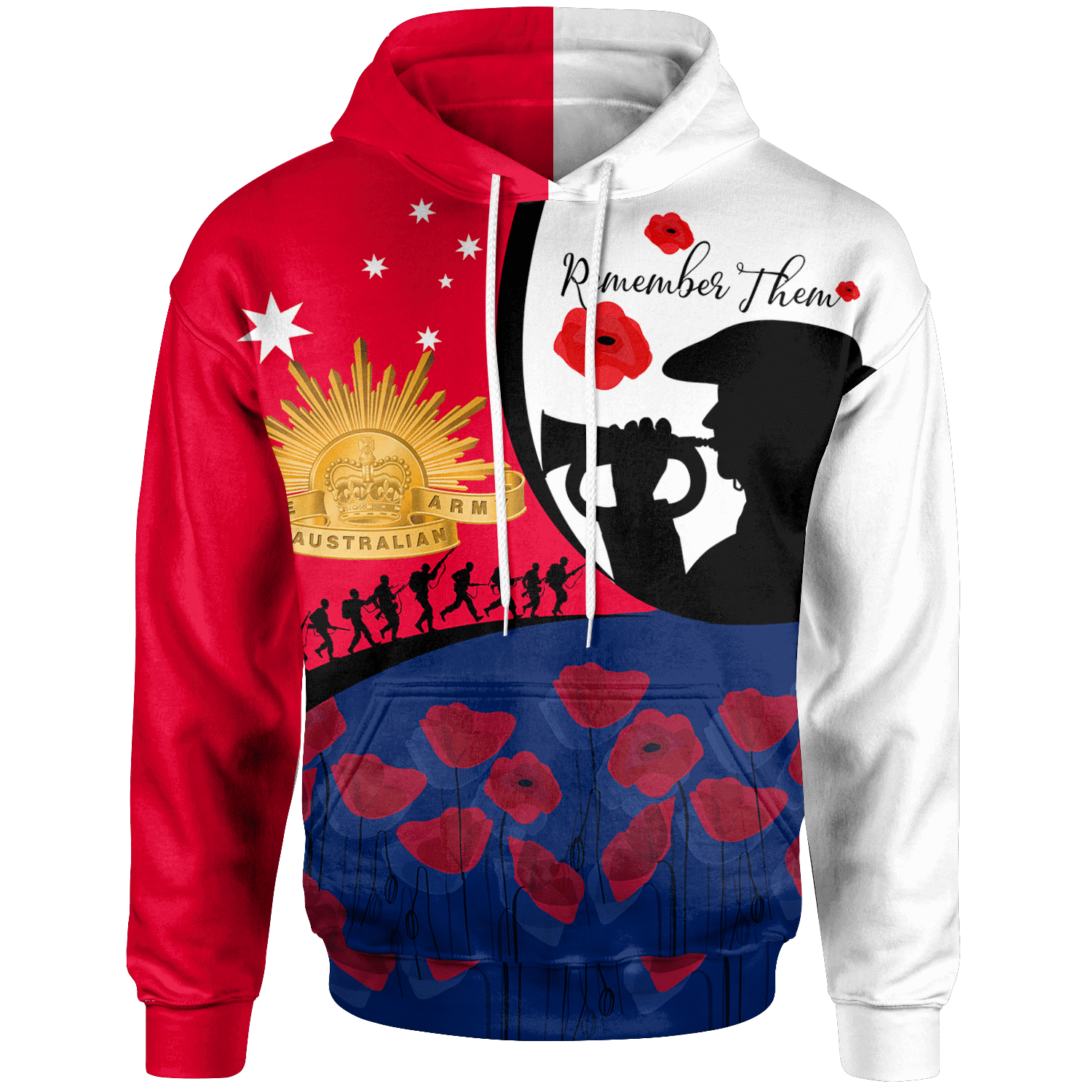 ANZAC Day Hoodie - We will remember Them - Vibe Hoodie Shop