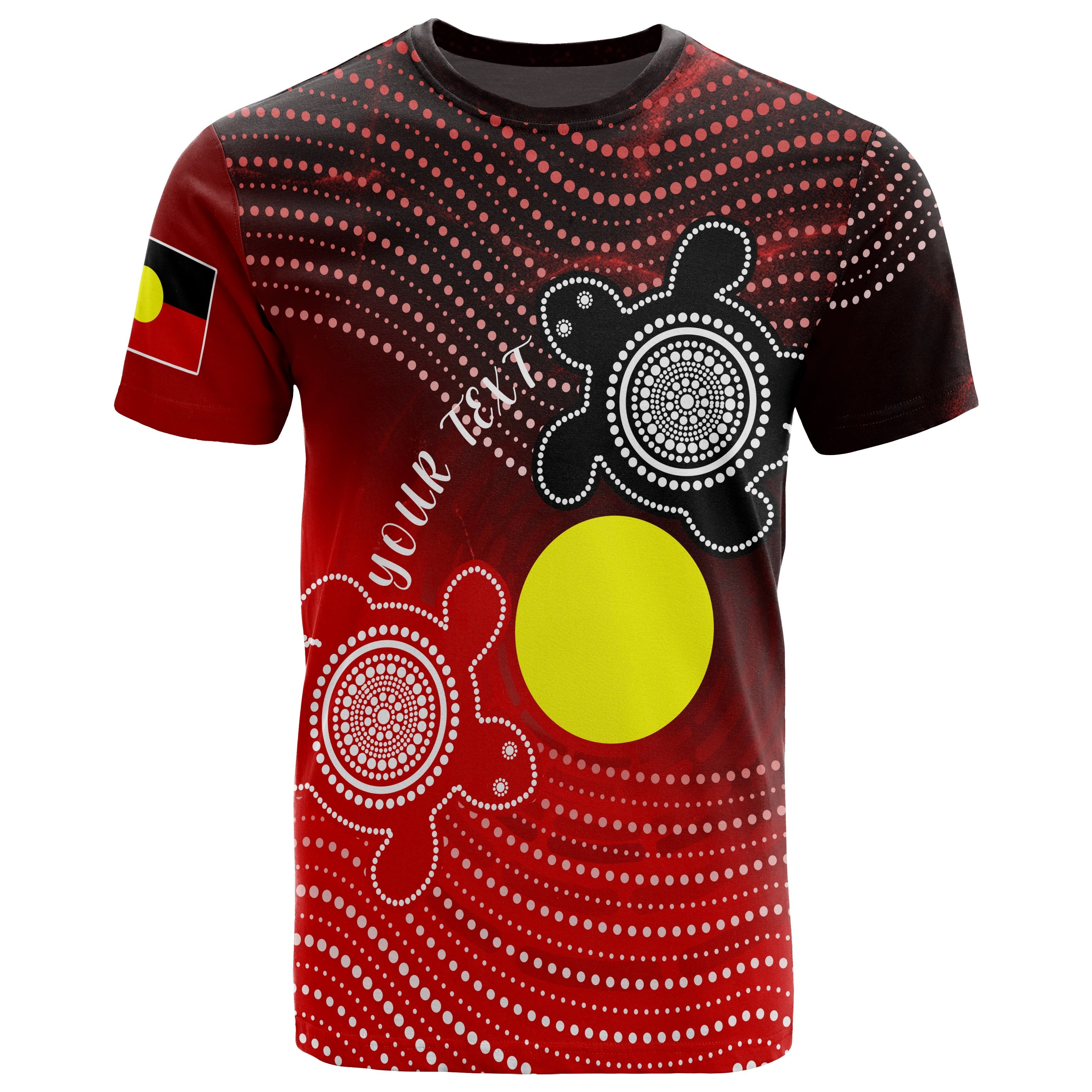 Custom Aboriginal T shirts - Indigenous Circle Dot Painting Style - - Vibe Hoodie Shop