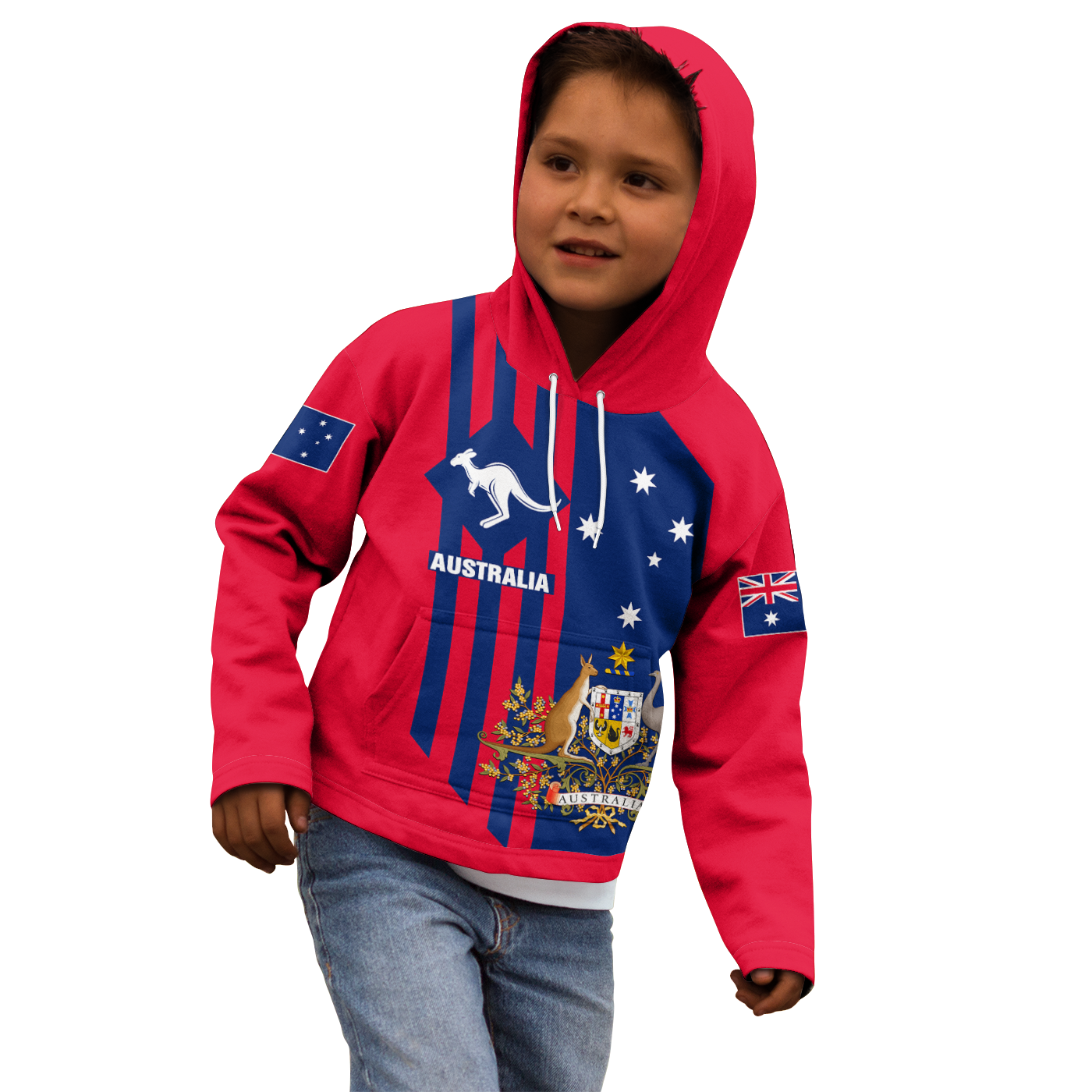 Hoodie Kid - Australia Kangaroo Sign - Vibe Hoodie Shop