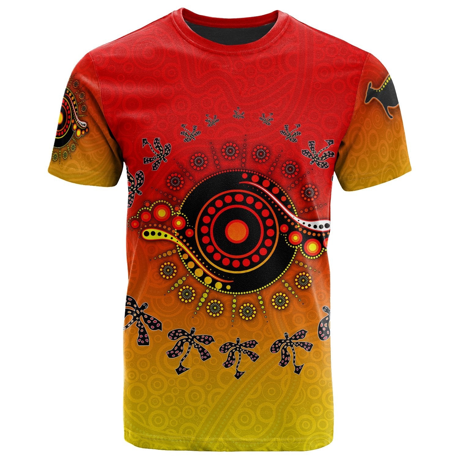 Aboriginal T shirt - Circle Pattern - Vibe Hoodie Shop