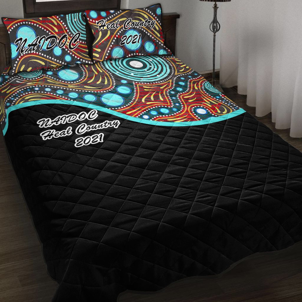 NAIDOC 2021 Quilt Bed Set - Heal Country - Vibe Hoodie Shop