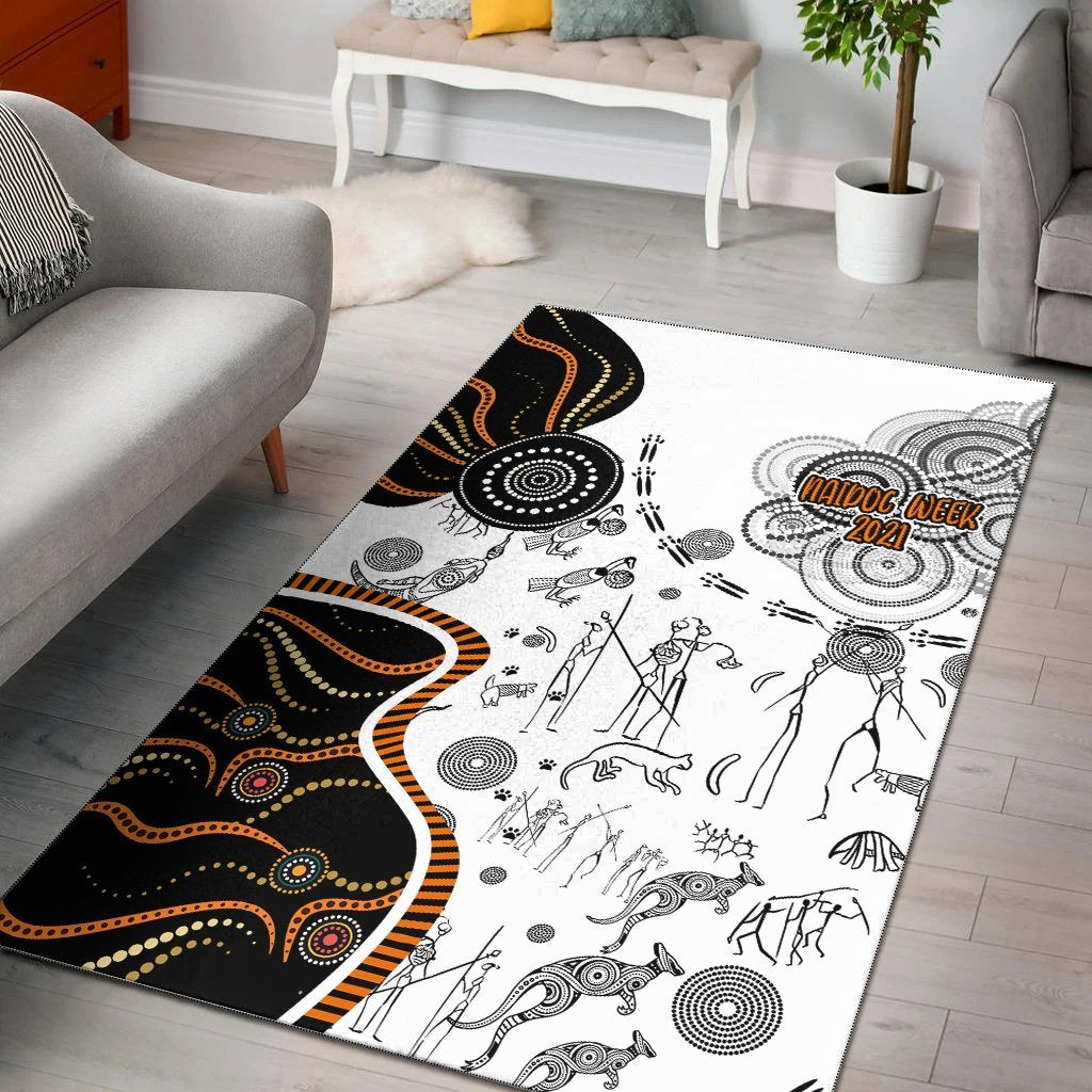 Vibe Hoodie NAIDOC Week 2021 Area Rug, Aboriginal Story - RLT20 - Vibe Hoodie Shop