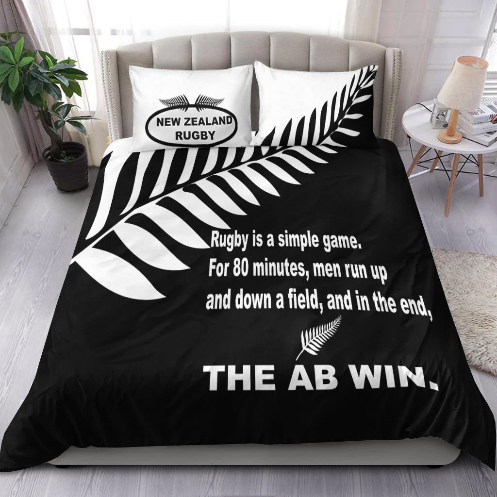 New Zealand Rugby Bedding Set - The AB Win - LT20 - Vibe Hoodie Shop