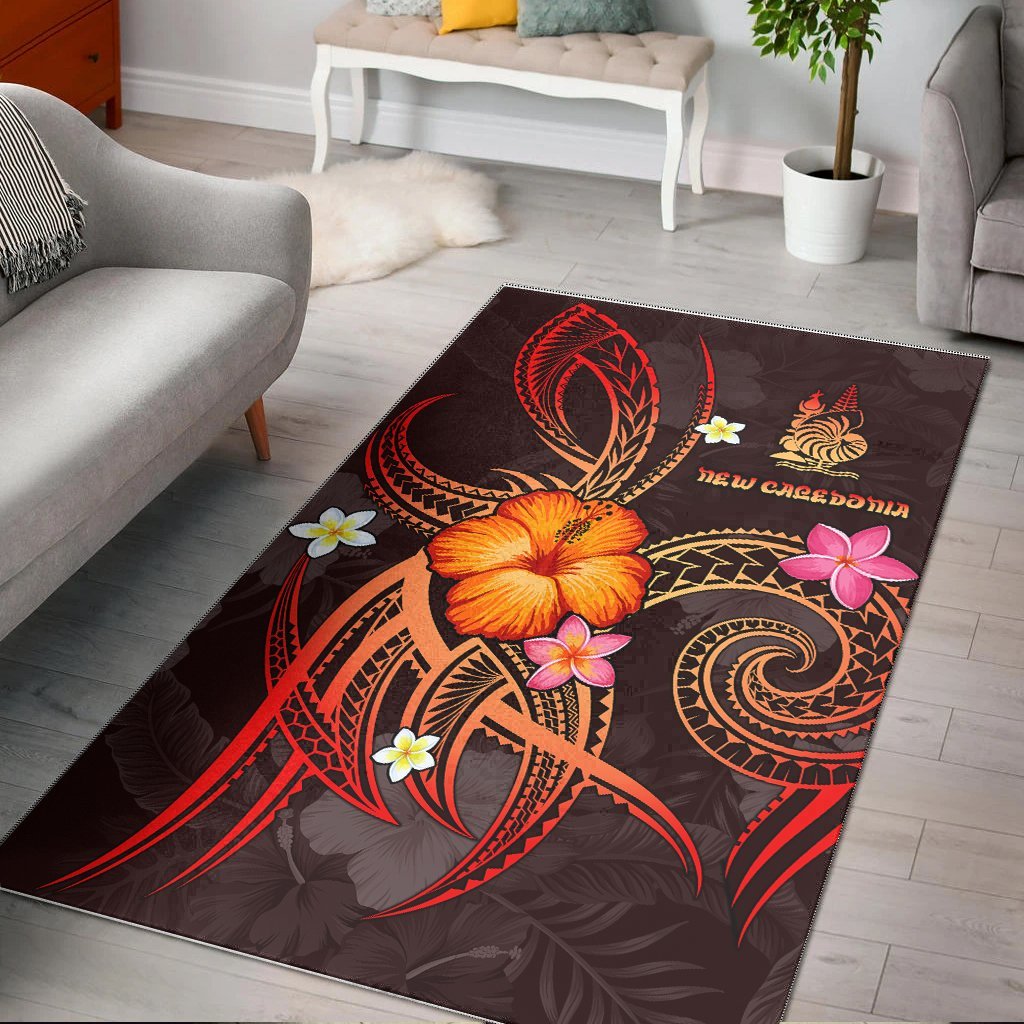 New Caledonia Polynesian Area Rug - Legend of New Caledonia (Red) - Vibe Hoodie Shop