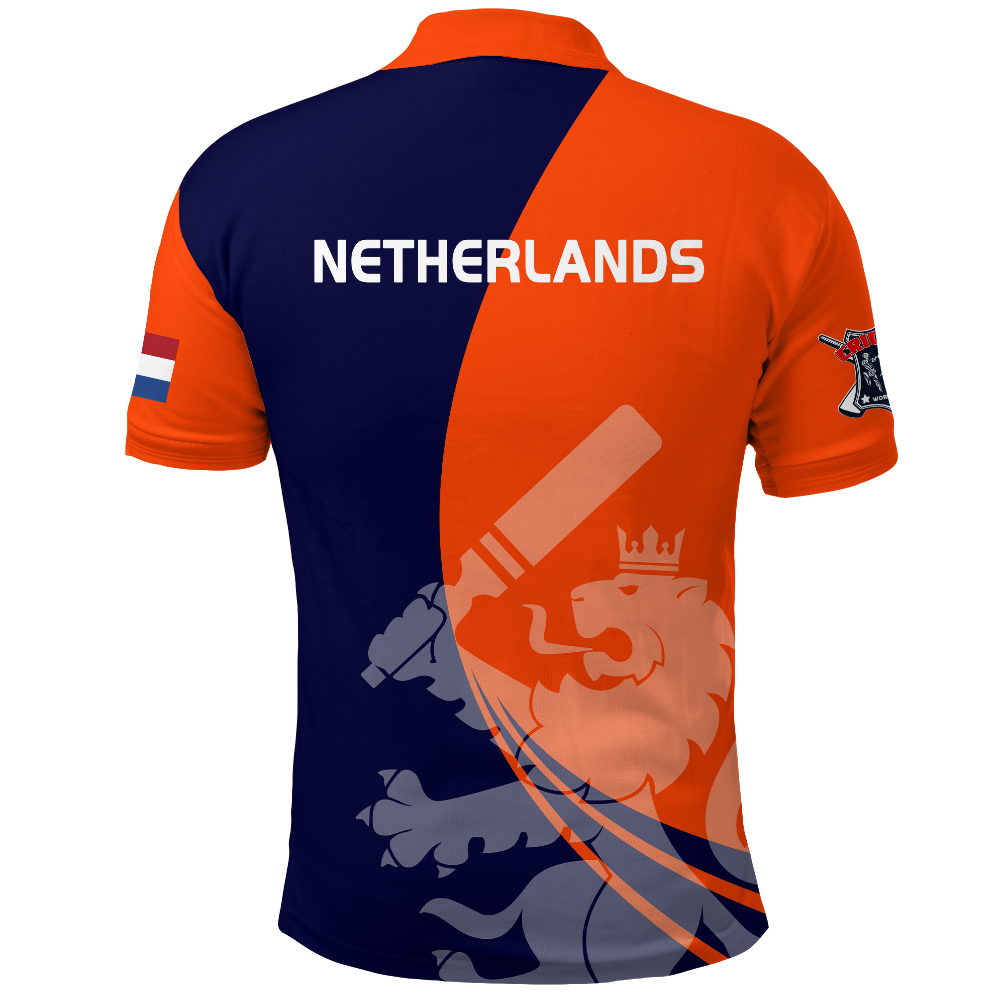 Netherlands Cricket T20 World Cup Men's Polo Shirt - - Vibe Hoodie Shop