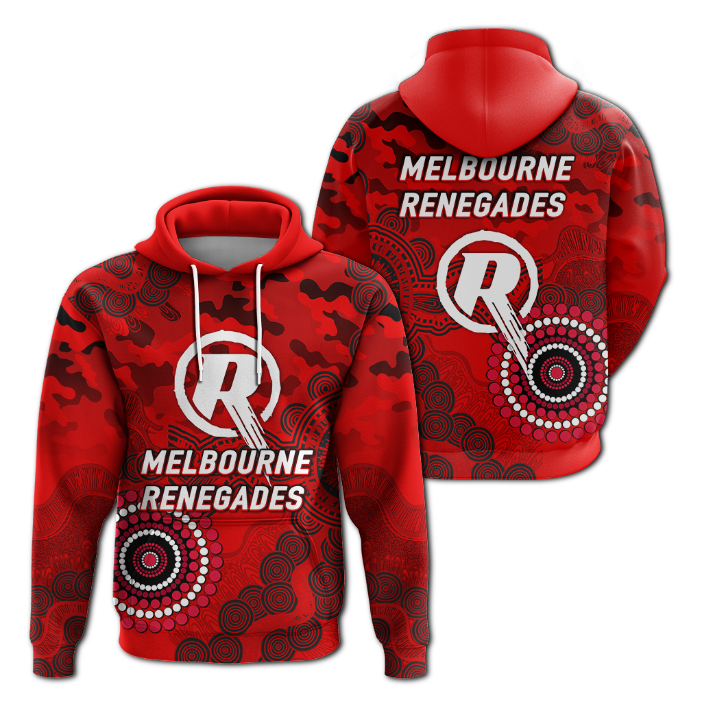 Melbourne Renegades ANZAC Day Aboriginal Hoodie - LT12 - Vibe Hoodie Shop
