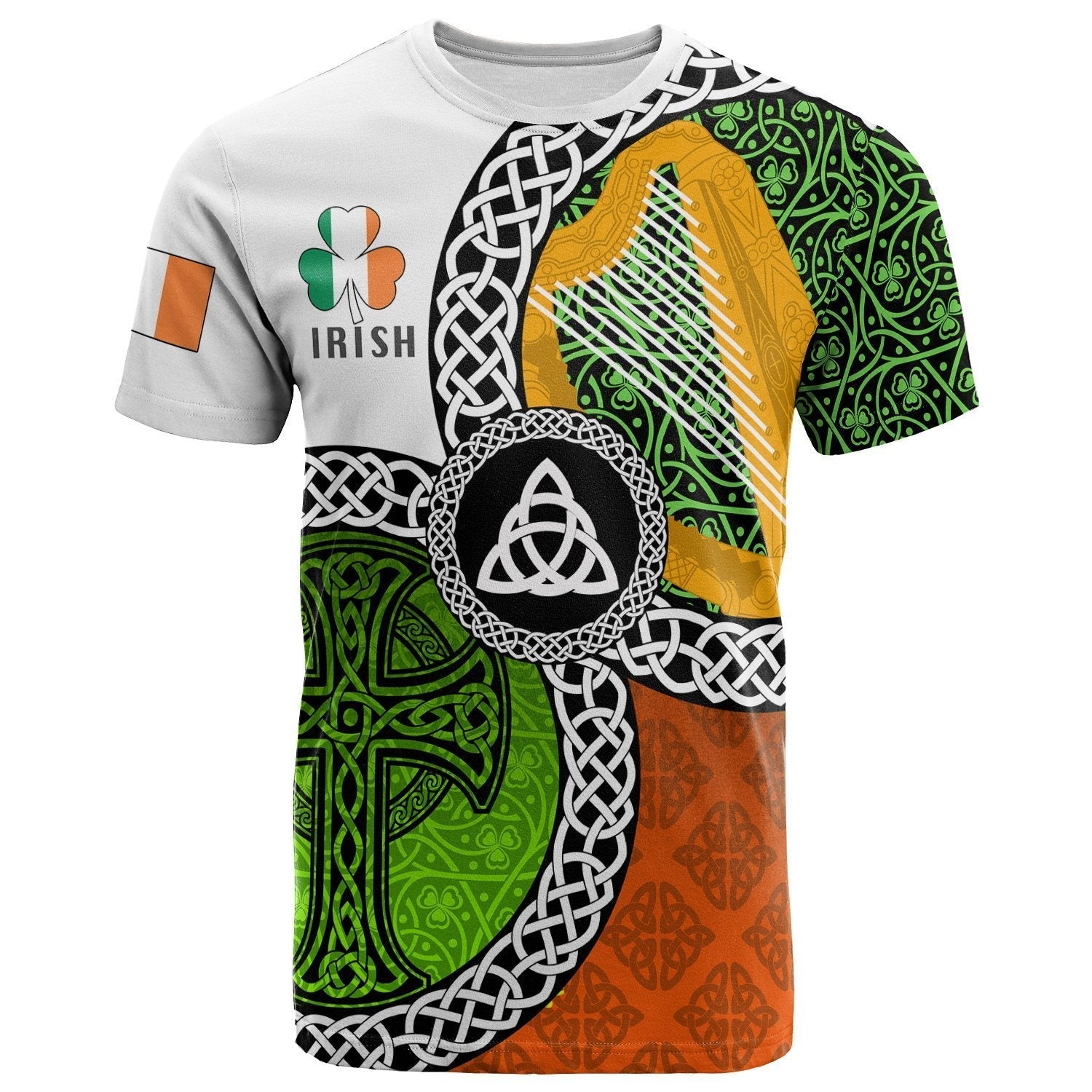 Ireland Legend T shirt - Ireland With Circle Celtics Knot - Vibe Hoodie Shop