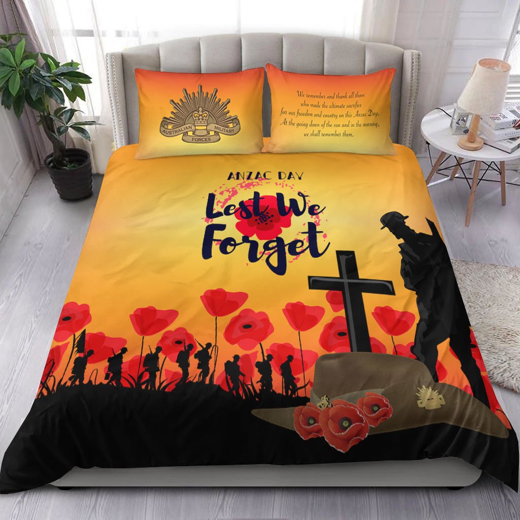 ANZAC Day Bedding Set - Lest We Forget - Vibe Hoodie Shop