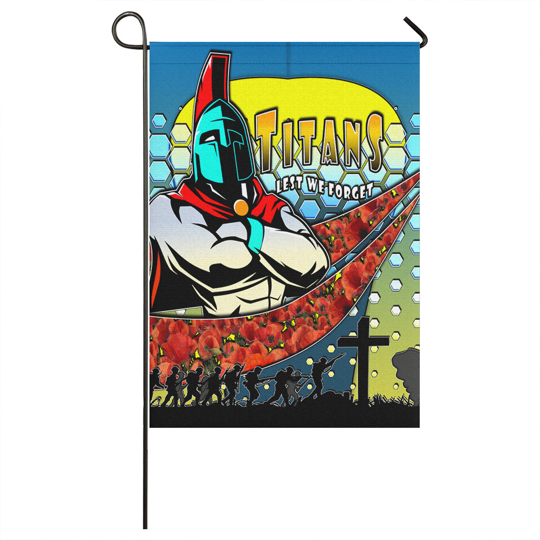 TiTans Rugby Flag - TiTans Lest We Forget And Poppies Flag - Vibe Hoodie Shop