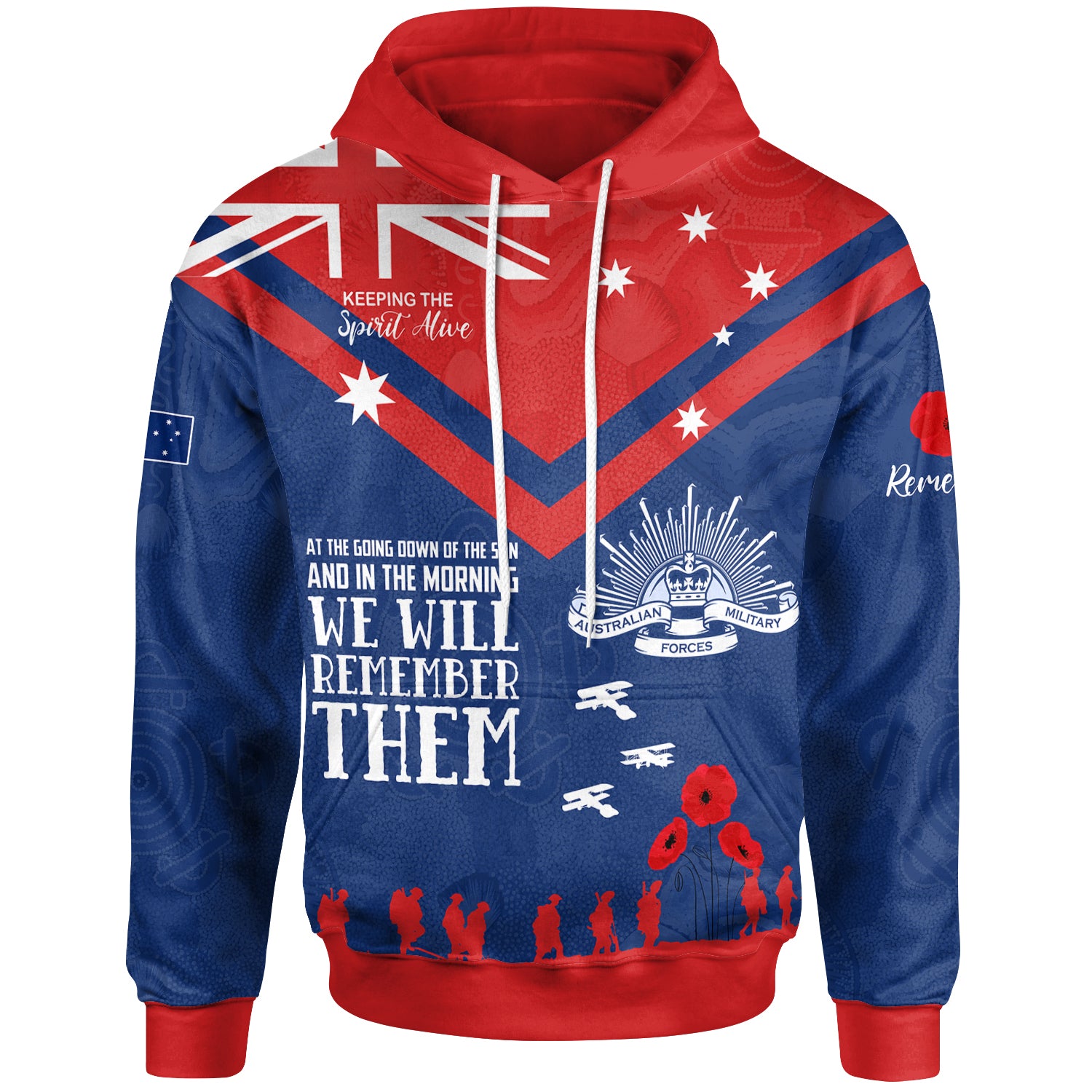 Australia Newcastle Anzac Custom Hoodie - Keeping The Spirit Alive Hoodie - Vibe Hoodie Shop