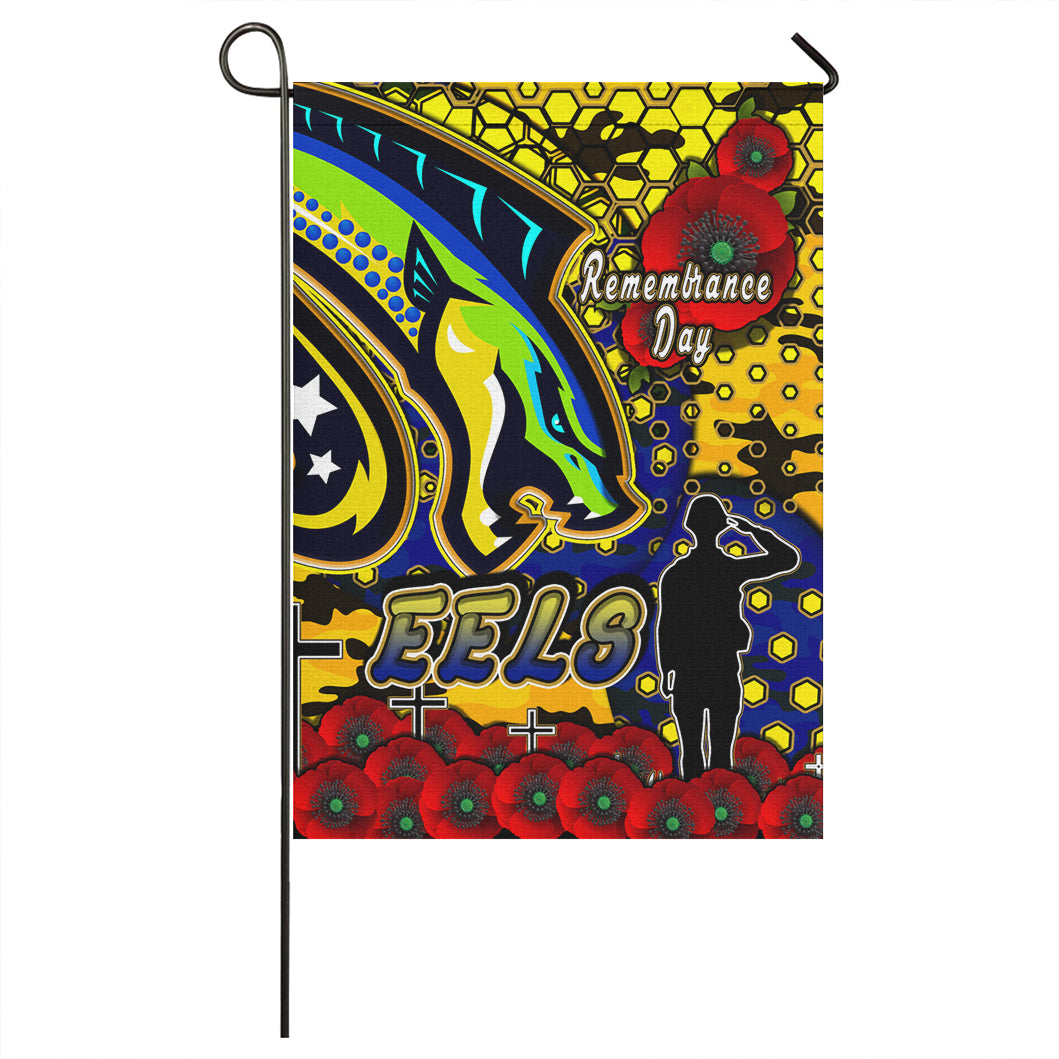 Eels Rugby Flag - Eels Remembrance Day And Poppies Flag - Vibe Hoodie Shop