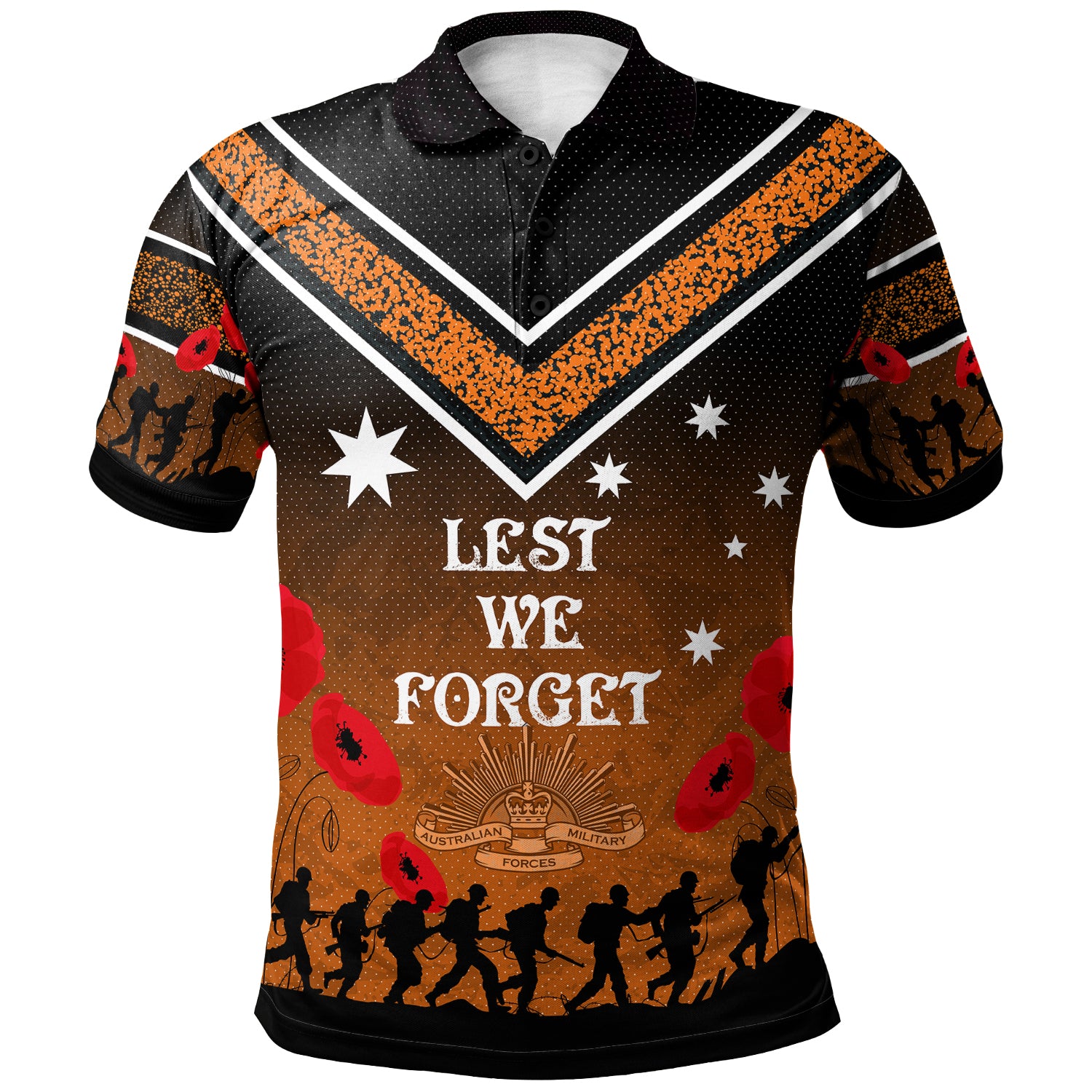 Australia South West Sydney Anzac Custom Polo Shirt - We Will Remember Polo Shirt - Vibe Hoodie Shop