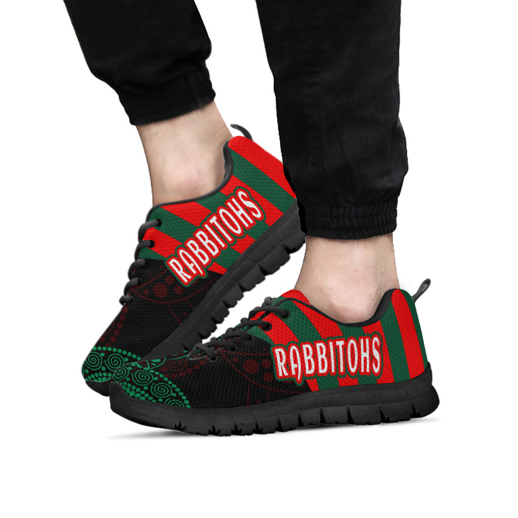 Rabbitohs Rugby Sneakers - Rabbitohs Super Style Sneakers - Vibe Hoodie Shop