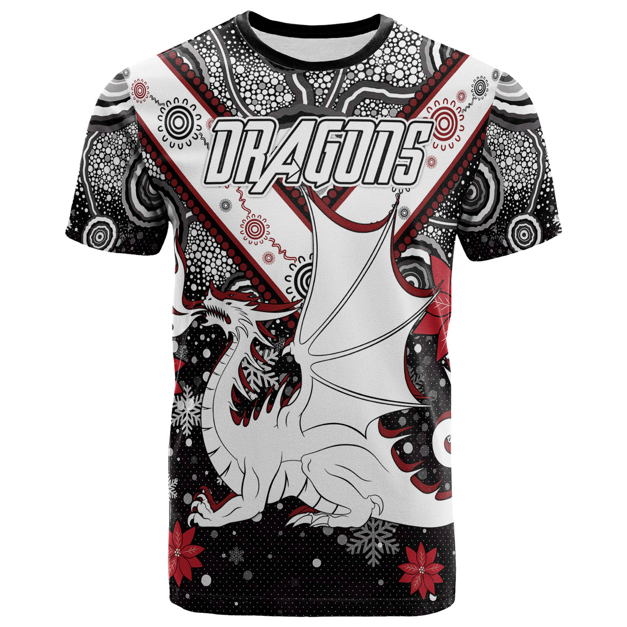St. George Christmas T shirt - Custom Christmas Indigenous Dragons T shirt RLT13 - Vibe Hoodie Shop