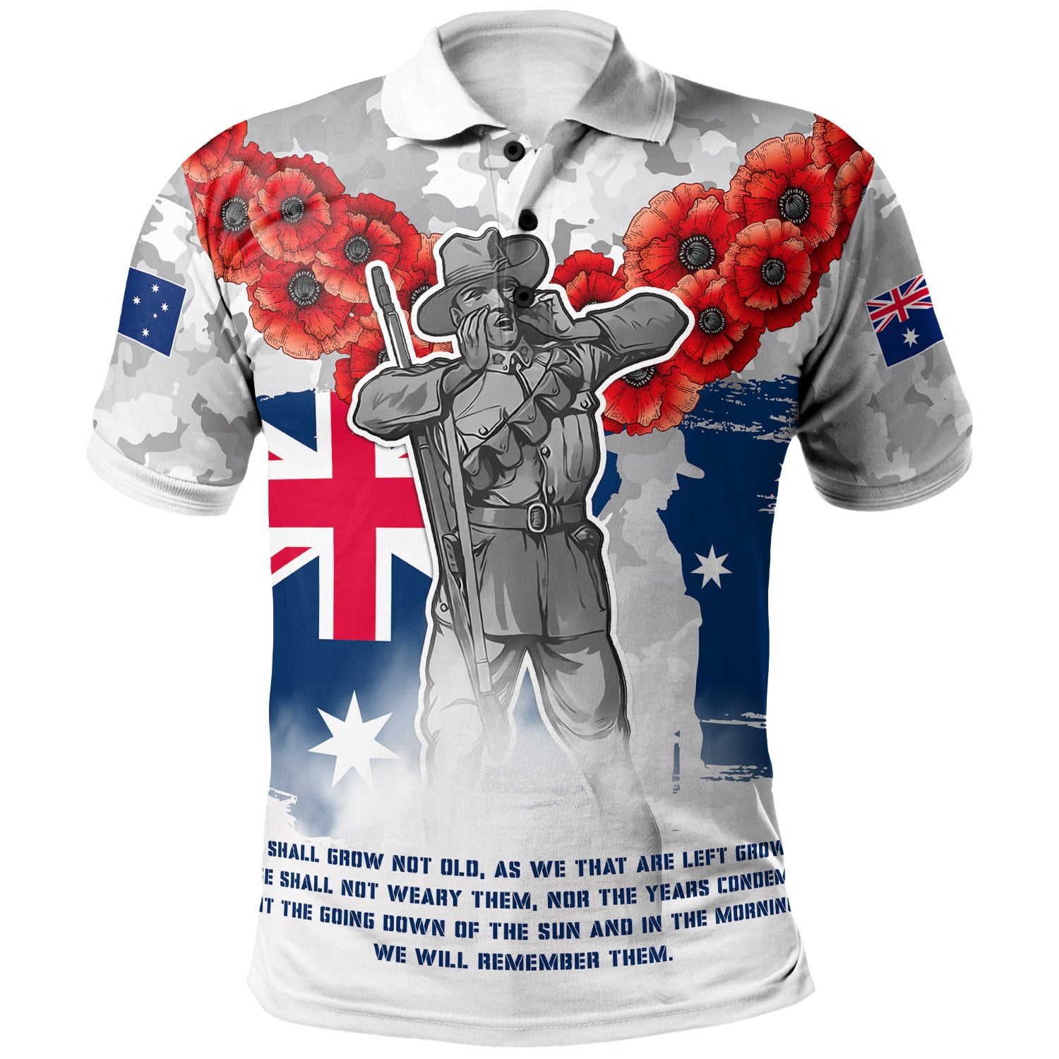 Australia Illawarra and St George Anzac Polo Shirt - Anzac Soldier Polo Shirt - Vibe Hoodie Shop