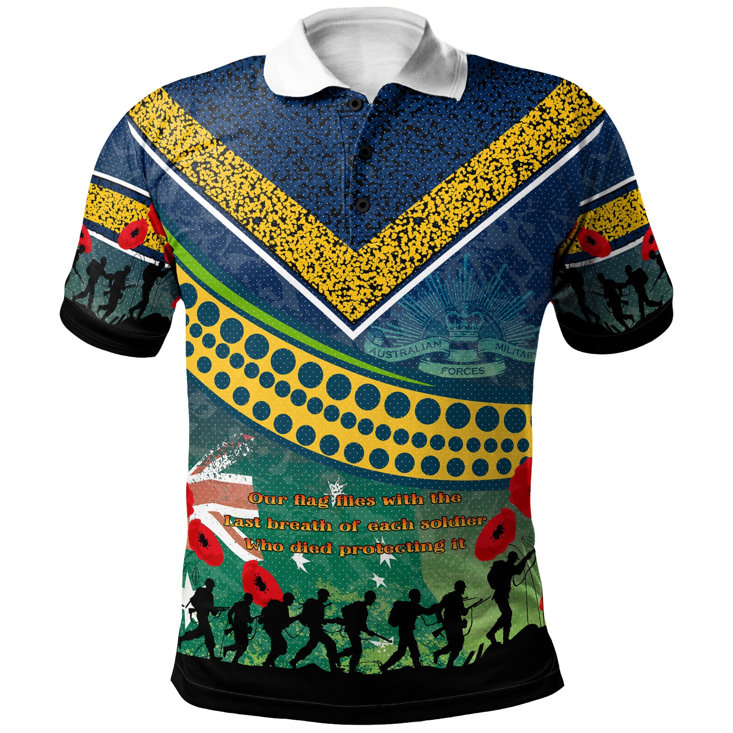 Australia Parramatta Anzac Polo Shirt - Custom Parramatta Remember Polo Shirt - Vibe Hoodie Shop