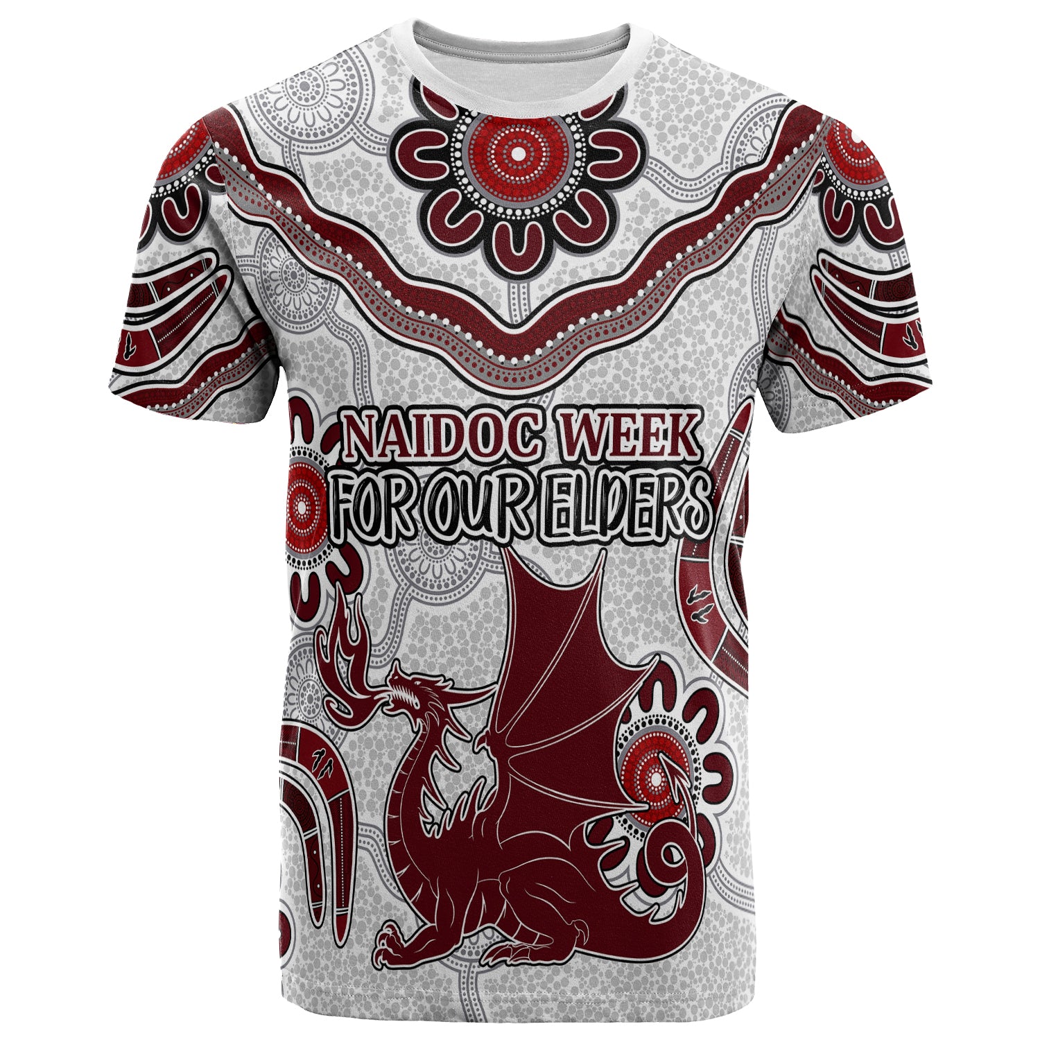 Australia Illawarra and St George NAIDOC Week 2023 T-shirt - Custom For Our Elders Boomerangs T-shirt - Vibe Hoodie Shop