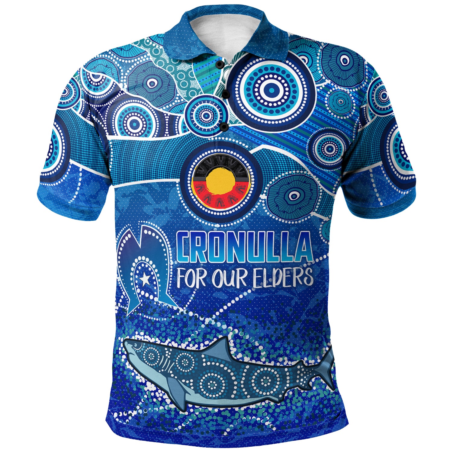 Australia Cronulla NAIDOC Week 2023 Polo Shirt - Custom For Our Elders Polo Shirt - Vibe Hoodie Shop