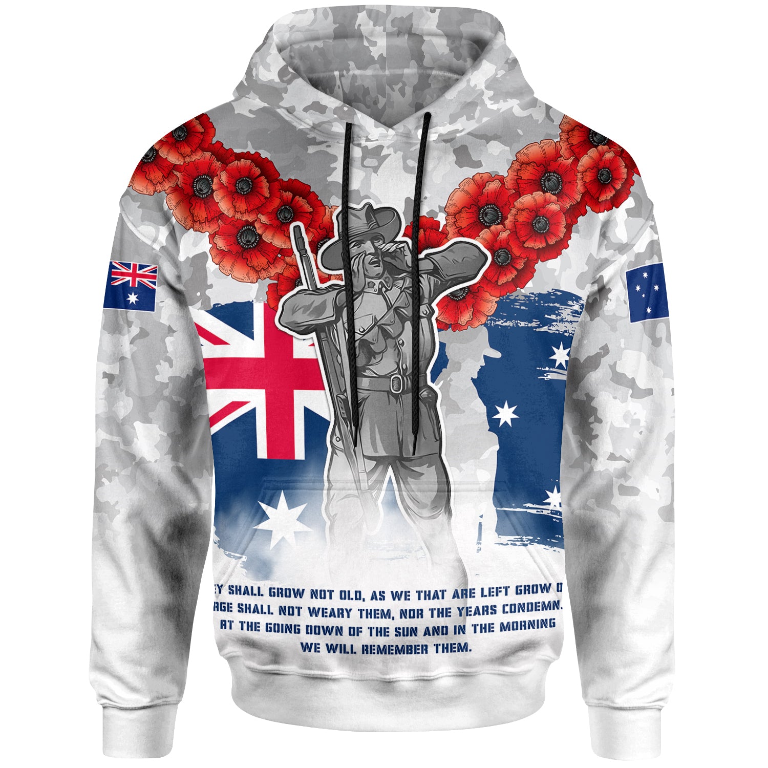 Australia Illawarra and St George Anzac Hoodie - Anzac Soldier Hoodie - Vibe Hoodie Shop