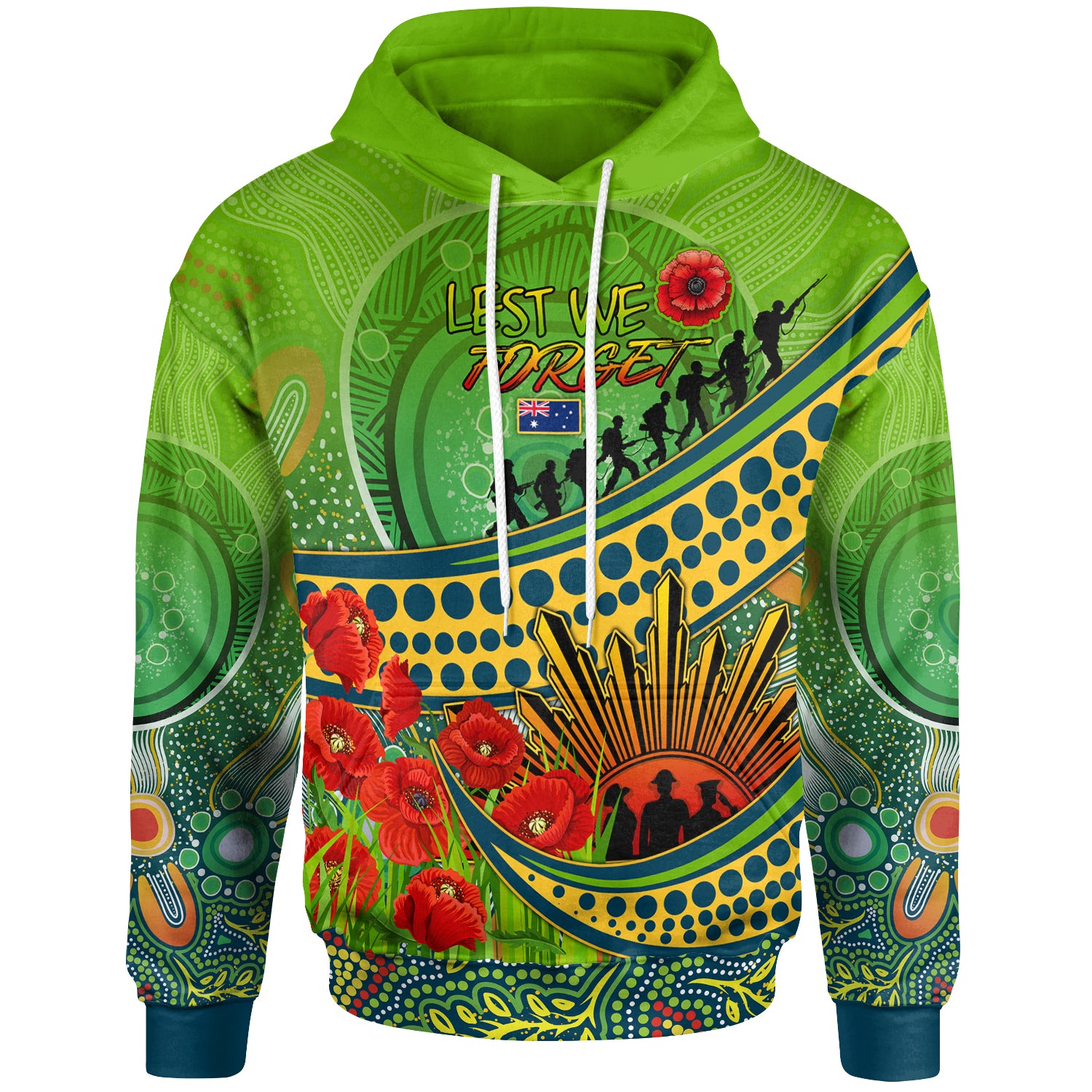 Australia Parramatta Anzac Hoodie - Custom To All The Unselfish Heroes Hoodie - Vibe Hoodie Shop