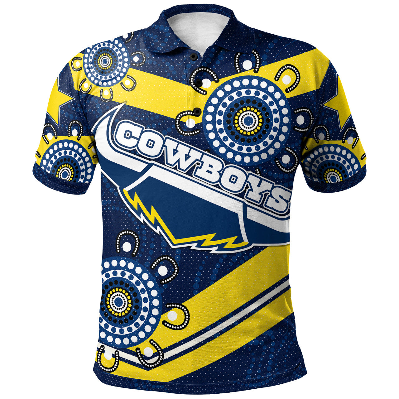 Cowboys Rugby Polo Shirt - Custom Aussie Cowboys Polo Shirt RLT13 - Vibe Hoodie Shop