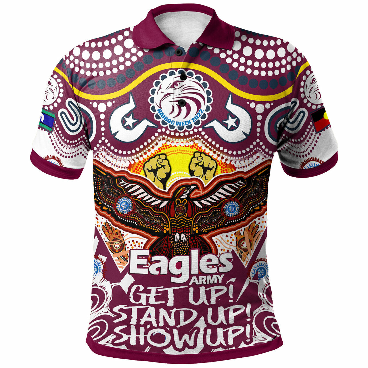 Sea Eagles Rugby NAIDOC Celebrations Aboriginal And Torres Strait Islanders Culture Polo Shirt RLT12 - Vibe Hoodie Shop