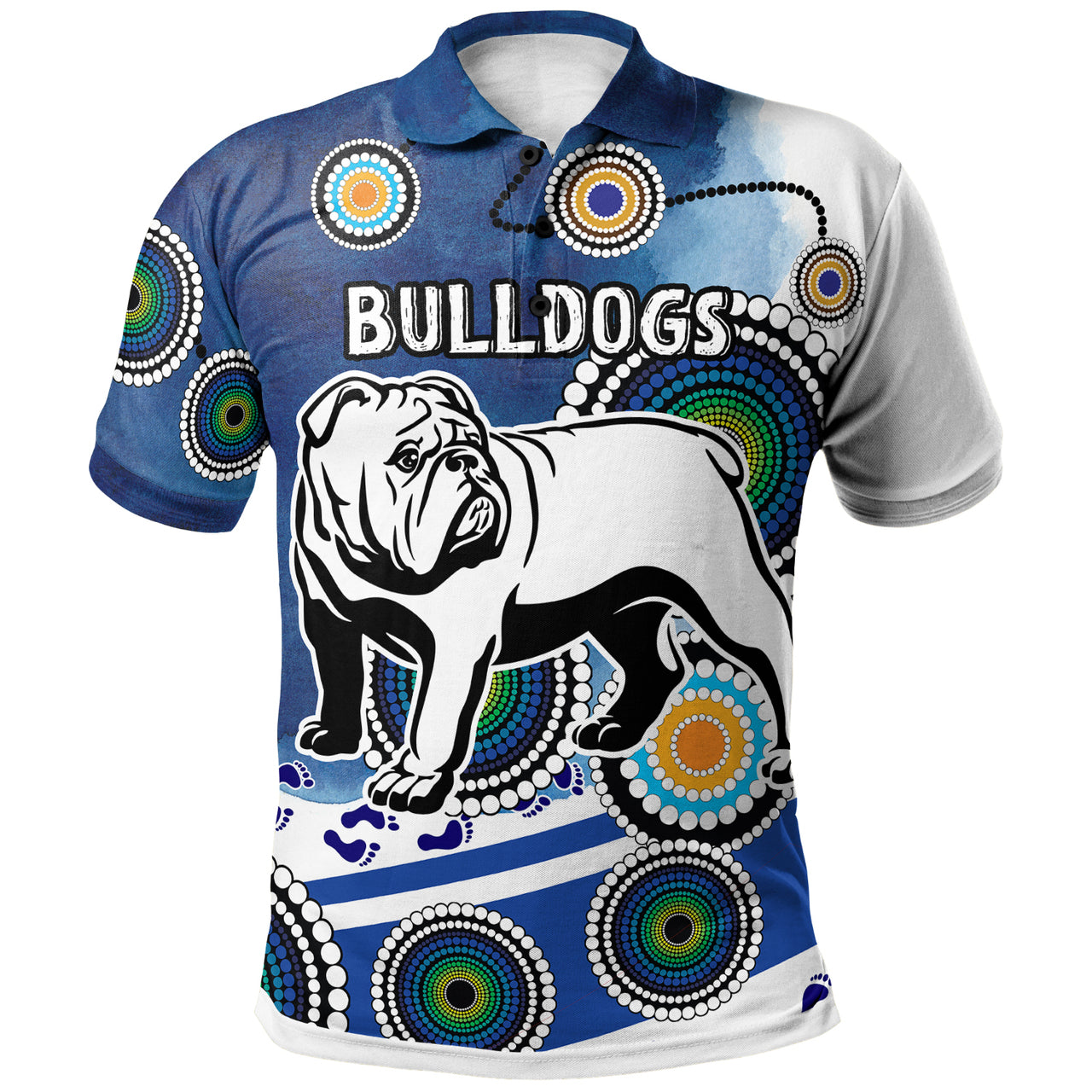 Bulldogs Rugby Polo Shirt - Indigenous Bulldogs RLT13 - Vibe Hoodie Shop