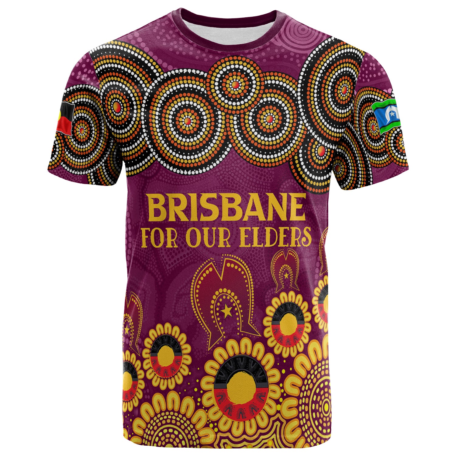Australia Brisbane NAIDOC Week 2023 T-shirt - Custom Brisbane For Our Elders T-shirt - Vibe Hoodie Shop