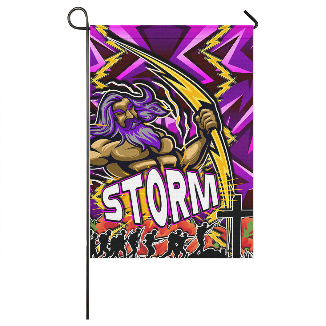 Storm Rugby Flag - Storm Remembrance Day And Poppies Flag - Vibe Hoodie Shop