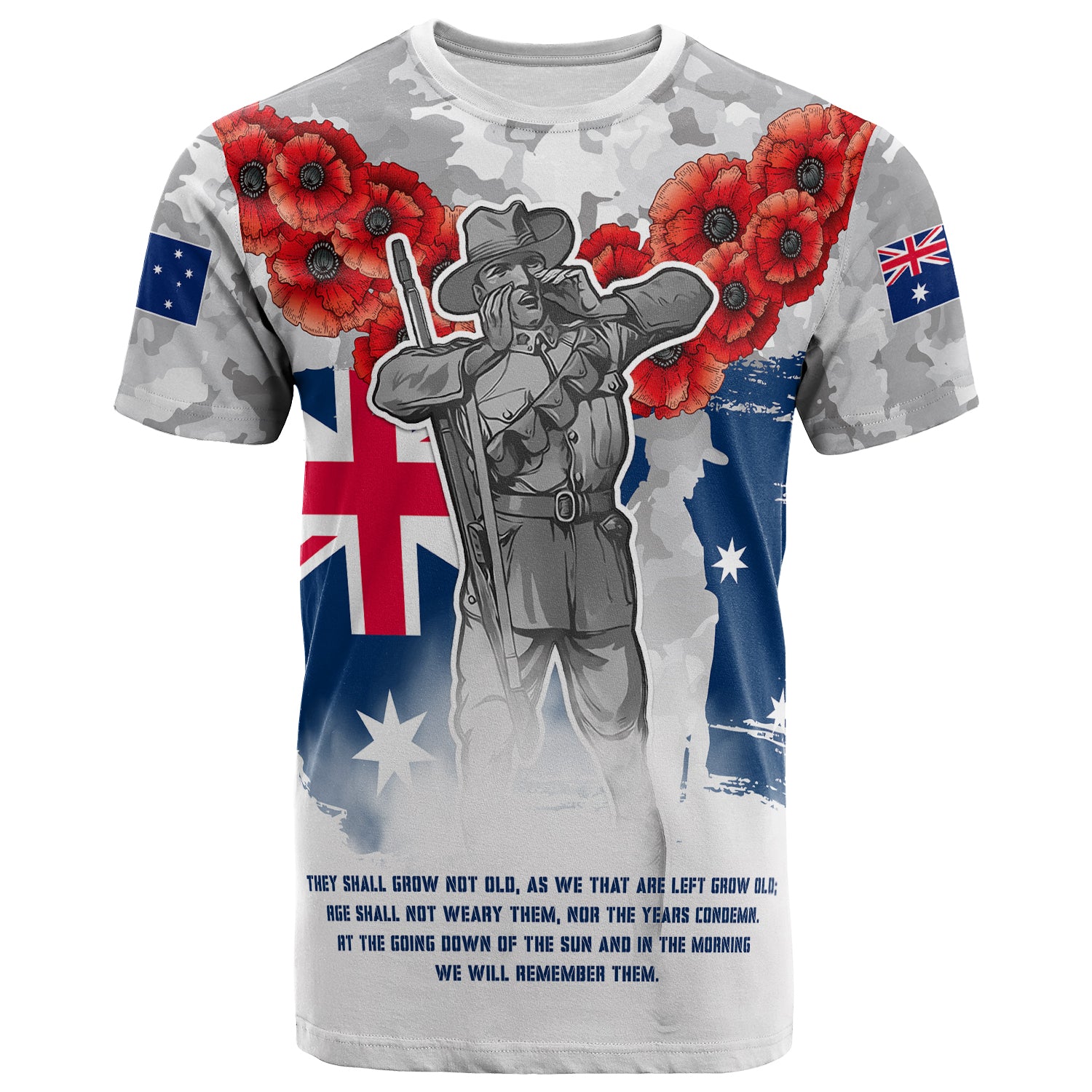 Australia Illawarra and St George Anzac T-shirt - Anzac Soldier T-shirt - Vibe Hoodie Shop