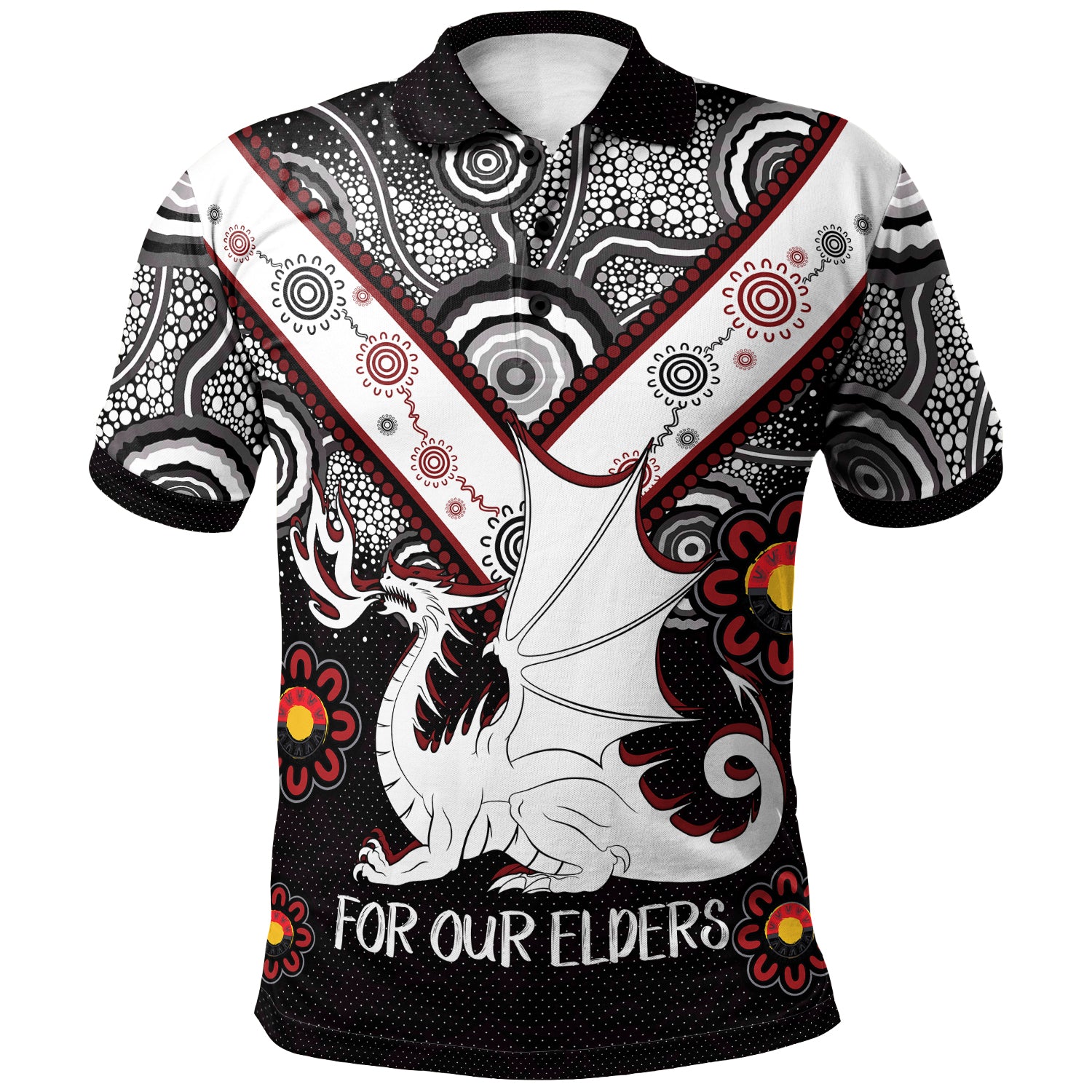 Australia Illawarra and St George NAIDOC Week 2023 Polo Shirt - Custom For Our Elders Polo Shirt - Vibe Hoodie Shop