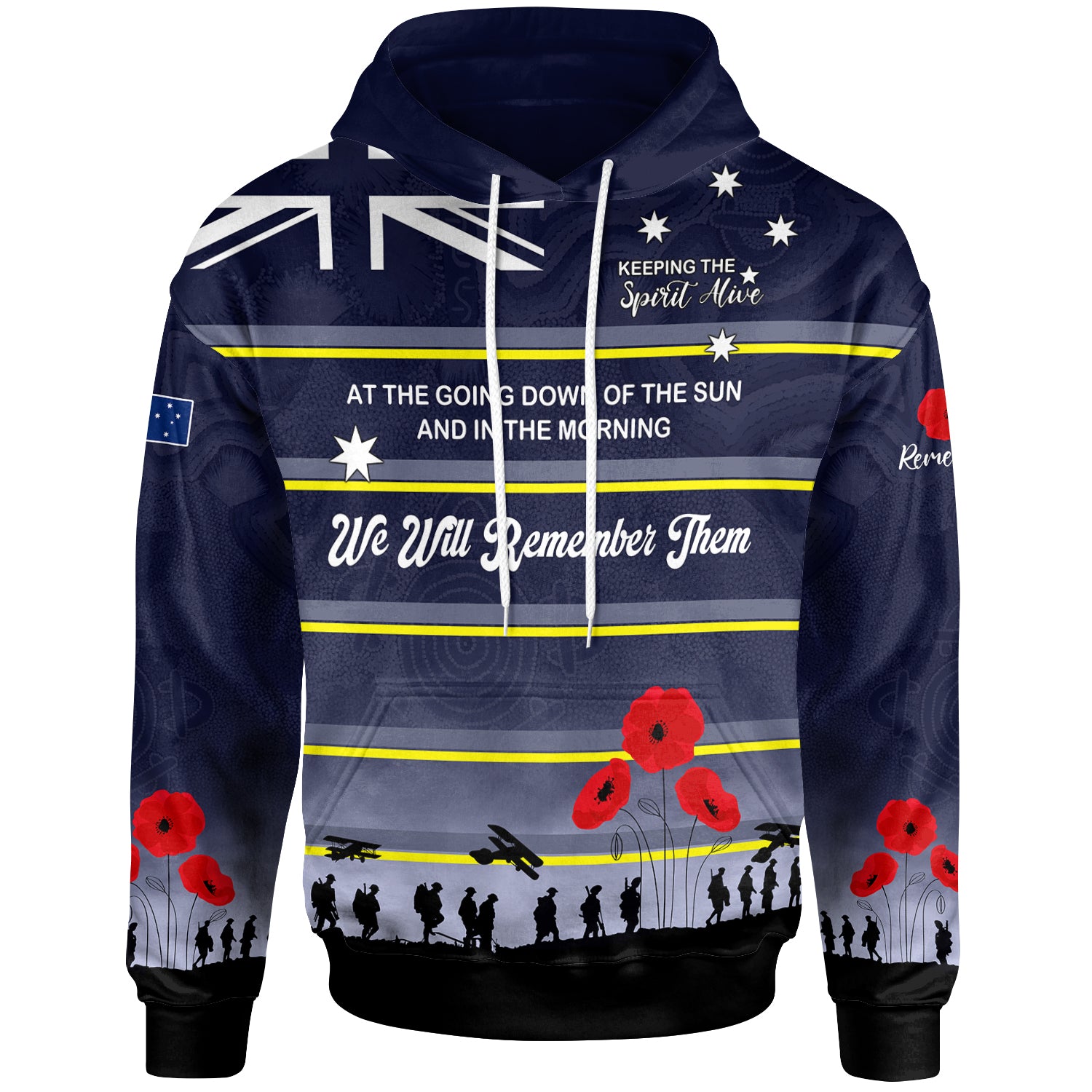 Australia North Queensland Anzac Custom Hoodie - Keeping the Spirit Alive Hoodie - Vibe Hoodie Shop