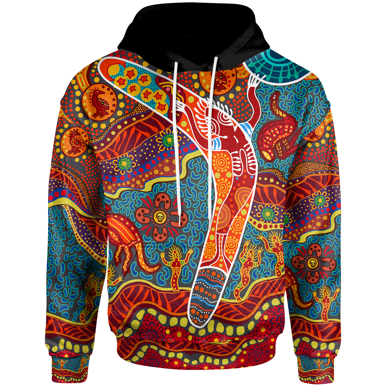 Aboriginal Hoodie - Indigenous Boomerang - Vibe Hoodie Shop