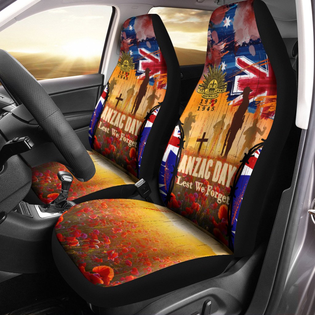 Australia ANZAC Day 2021 Car Seat Covers - ANZAC Day Commemoration 1939 - 1945 - Vibe Hoodie Shop