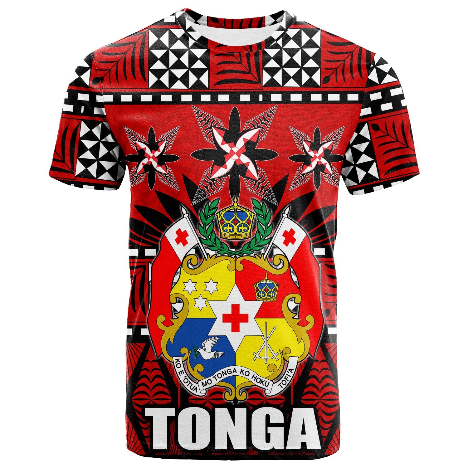 Tonga T shirt - Tongan Patterns - LT20 - Vibe Hoodie Shop