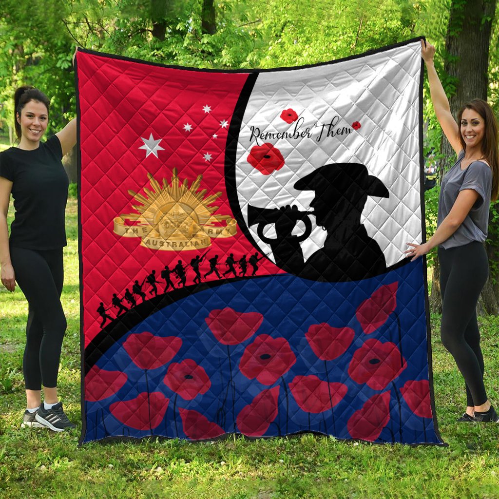ANZAC Day Premium Quilt - We will remember Them - Vibe Hoodie Shop
