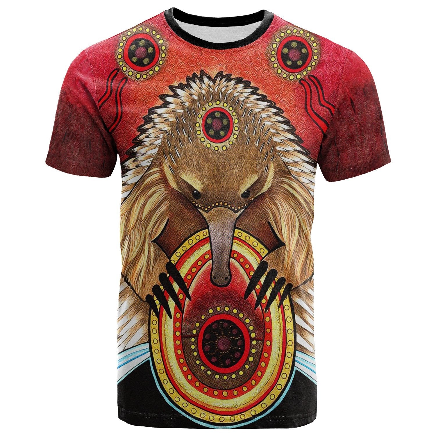 Aboriginal T shirt - Australian Echidna - Vibe Hoodie Shop