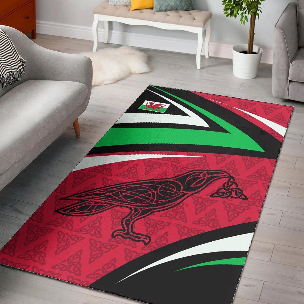 Wales Celtic Area Rug - Legend of Wales (Color) - Vibe Hoodie Shop