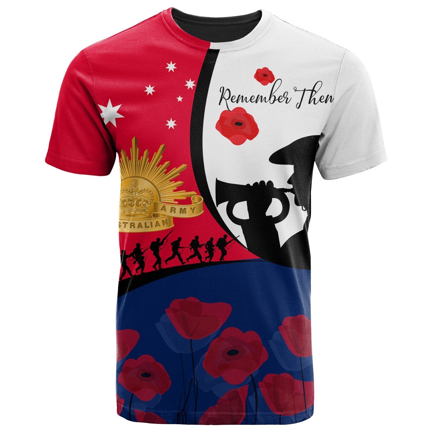 ANZAC Day T shirt - We will remember Them - LT20 - Vibe Hoodie Shop