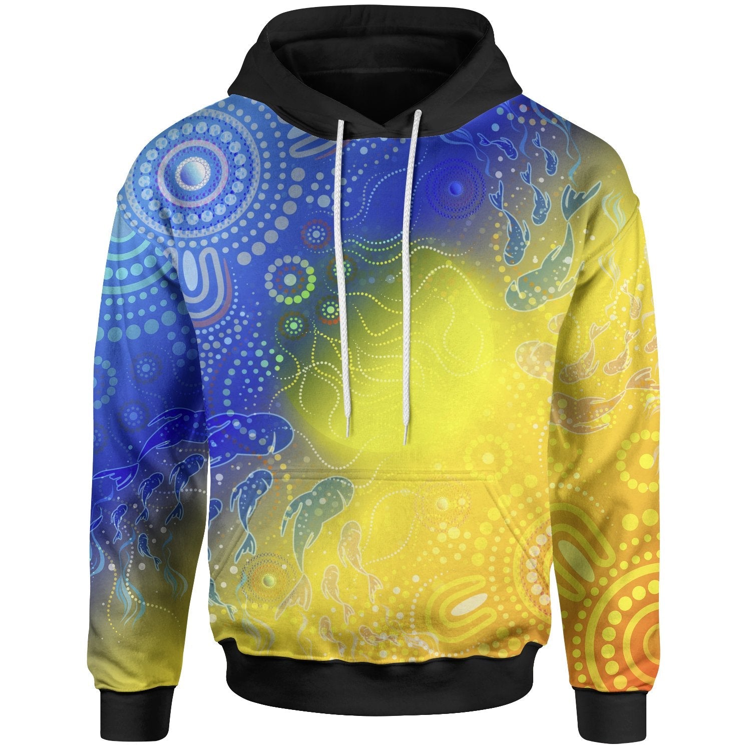 Aboriginal Hoodie - Indigenous Fishing - Vibe Hoodie Shop