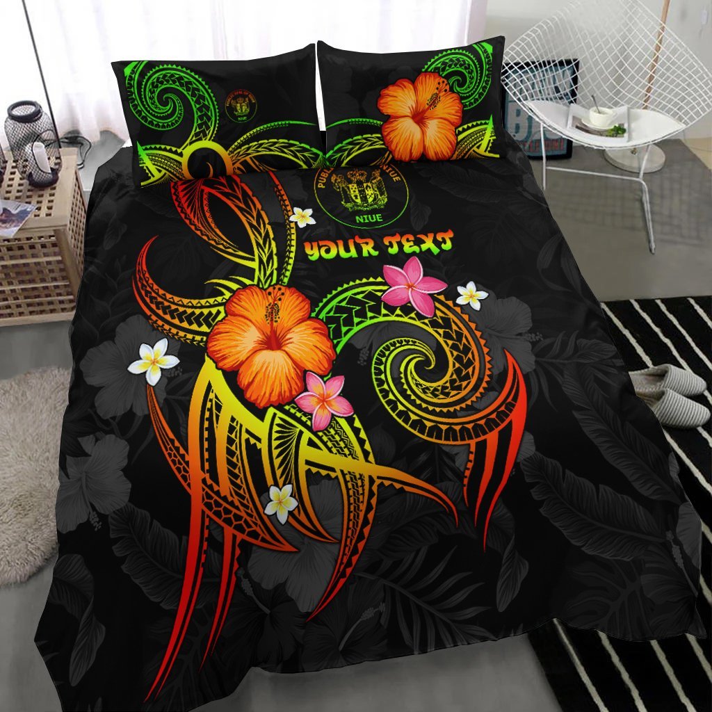 Niue Polynesian Personalised Bedding Set - Legend of Niue (Reggae) - Vibe Hoodie Shop