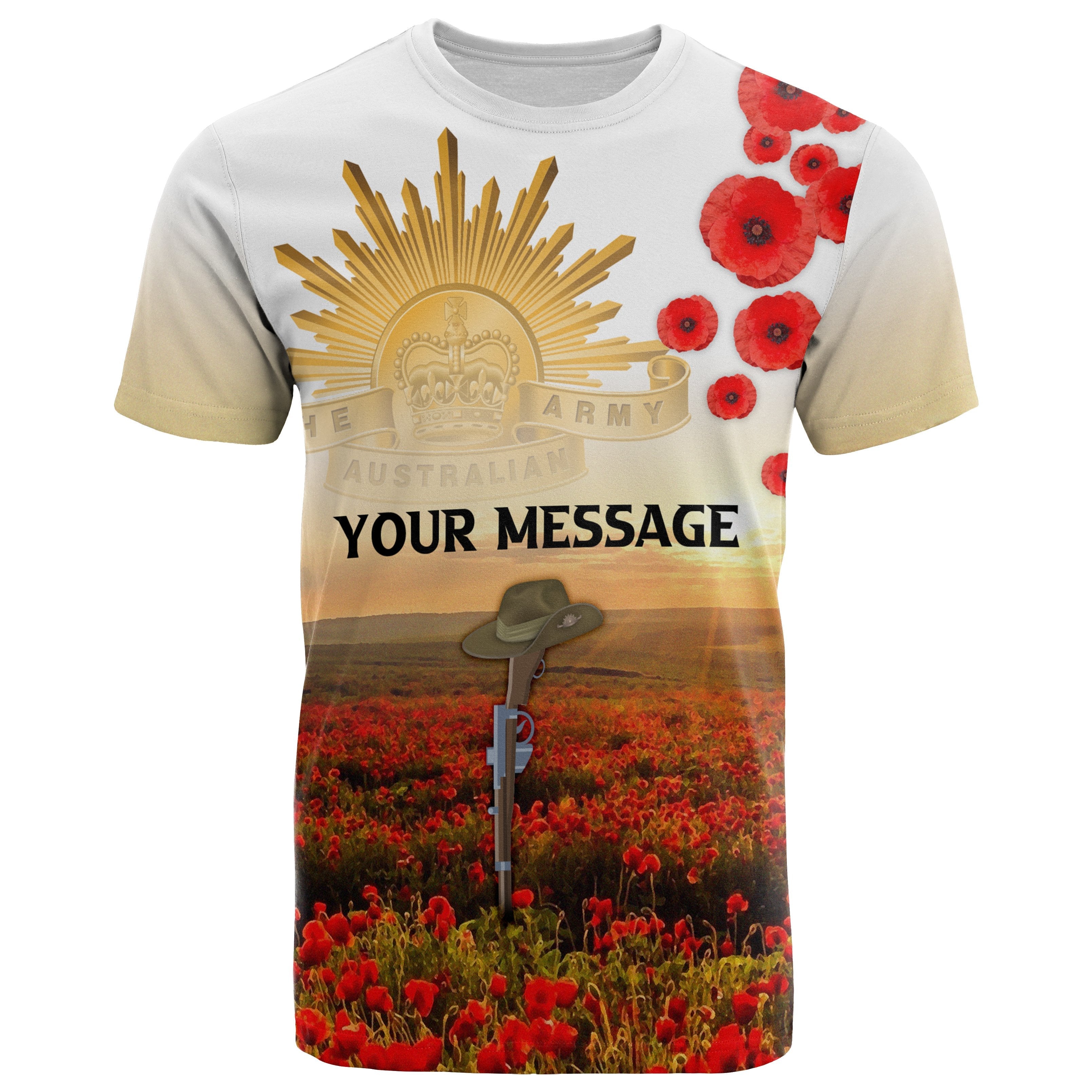 Custom ANZAC Day 2021 T shirts - We Will Remember Them - Vibe Hoodie Shop