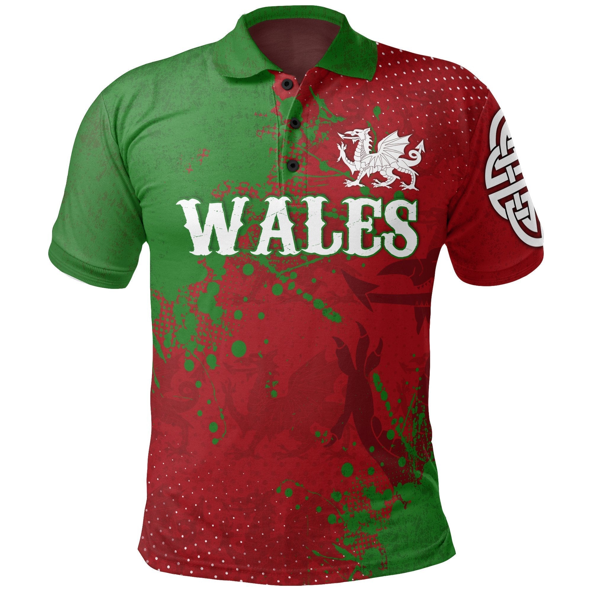 Wales Polo Shirt - The Great Cymru - Vibe Hoodie Shop
