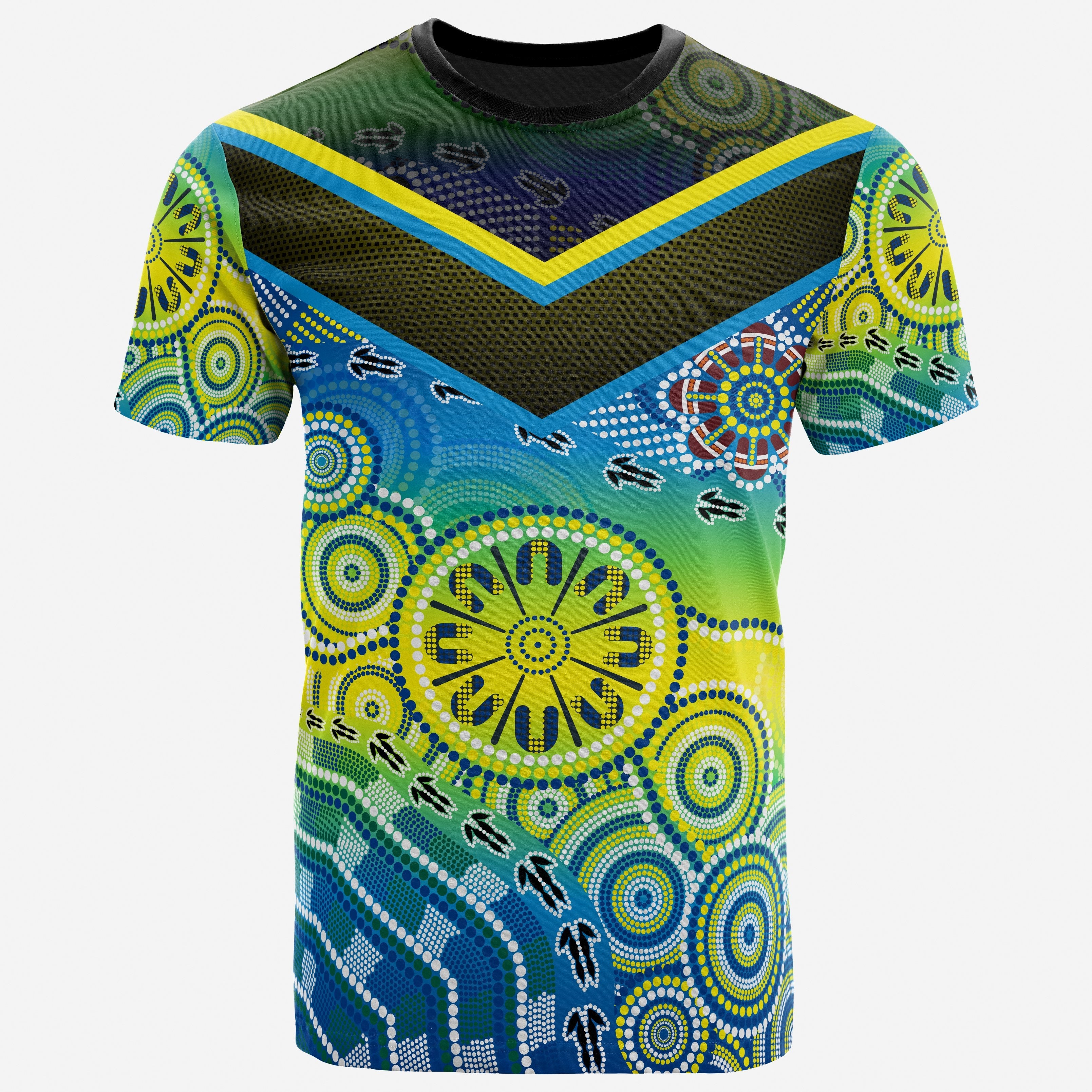 Aboriginal T shirt - Dot Painting Indigenous Circle Patterns - Vibe Hoodie Shop