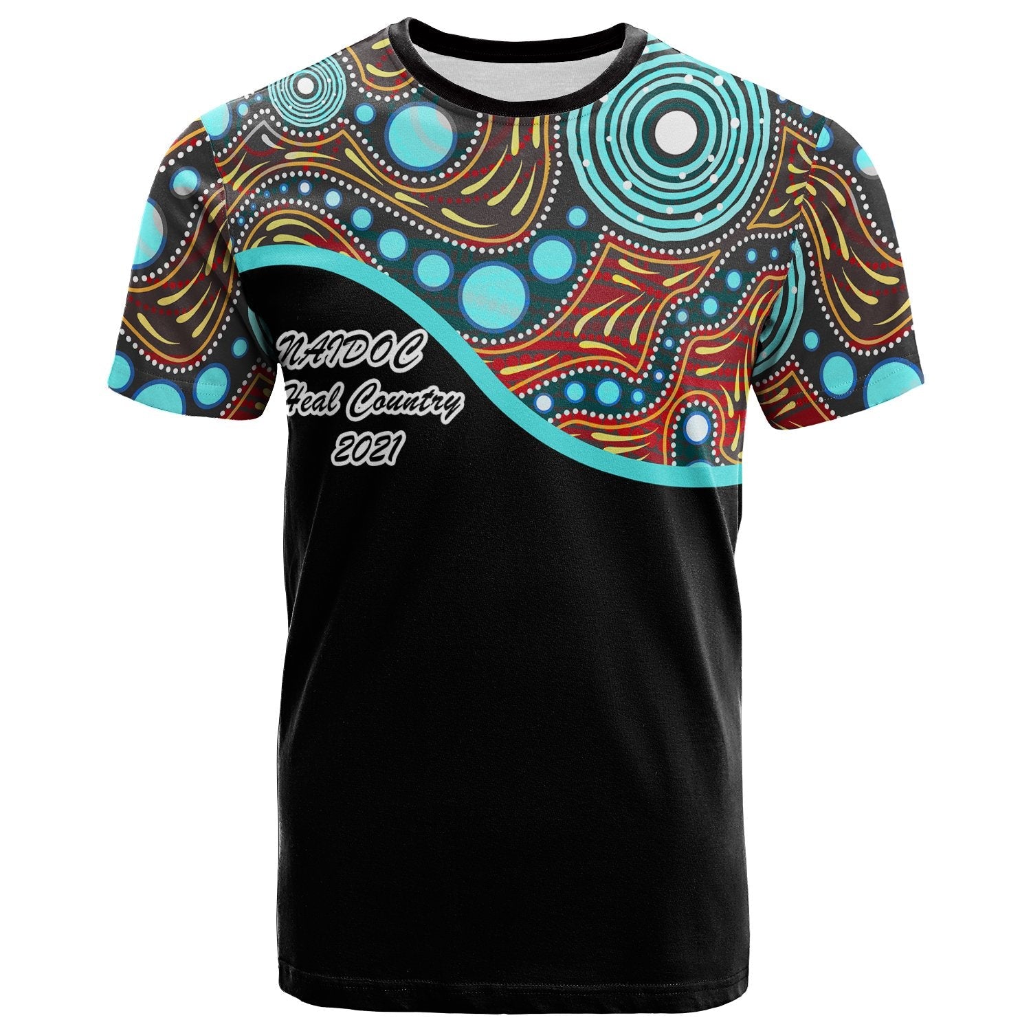 NAIDOC 2021 T shirt - Heal Country - LT20 - Vibe Hoodie Shop