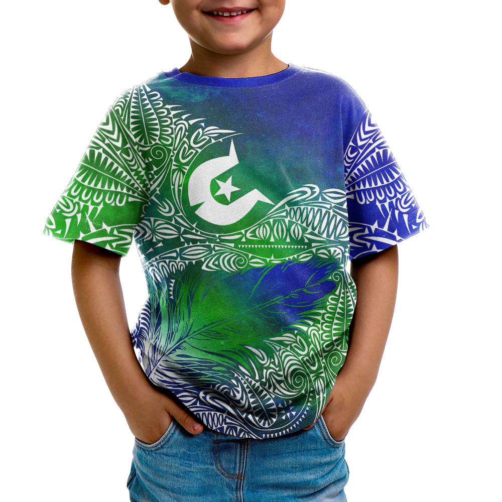 Torres Strait Islanders Kid T shirt - Feather Torres Aether BN15T - Vibe Hoodie Shop