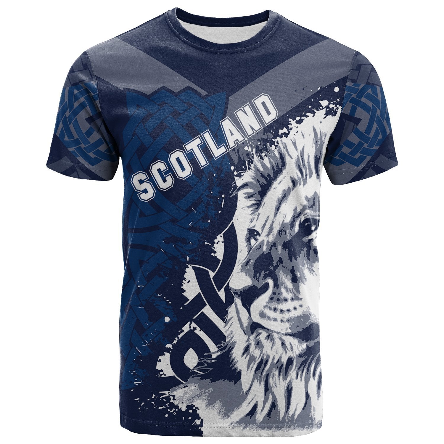 Scotland Celtic T shirt - Cross Celt Lion - Vibe Hoodie Shop