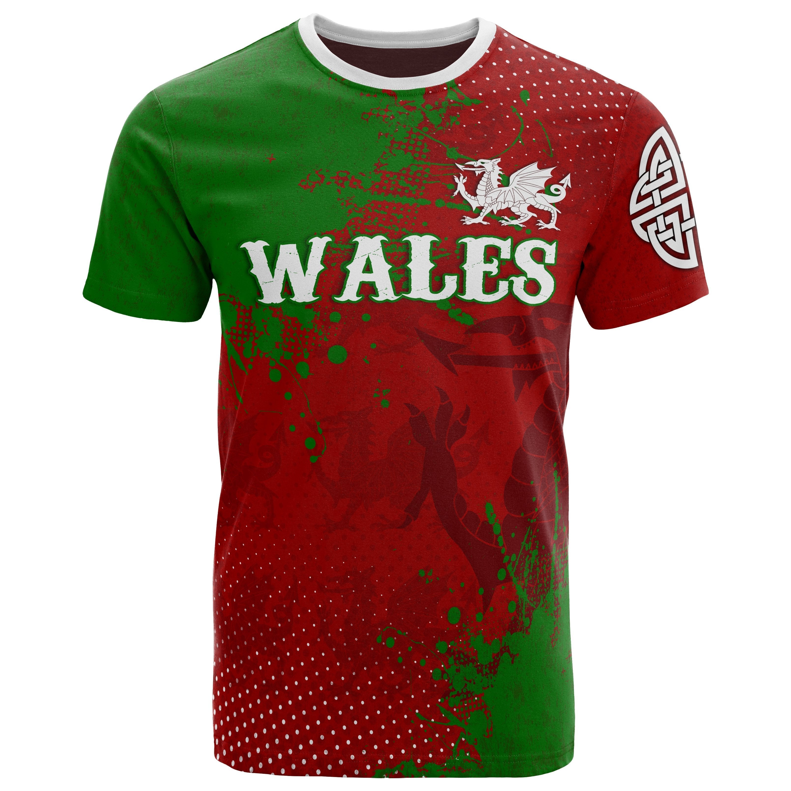 Wales T shirt - The Great Cymru - Vibe Hoodie Shop